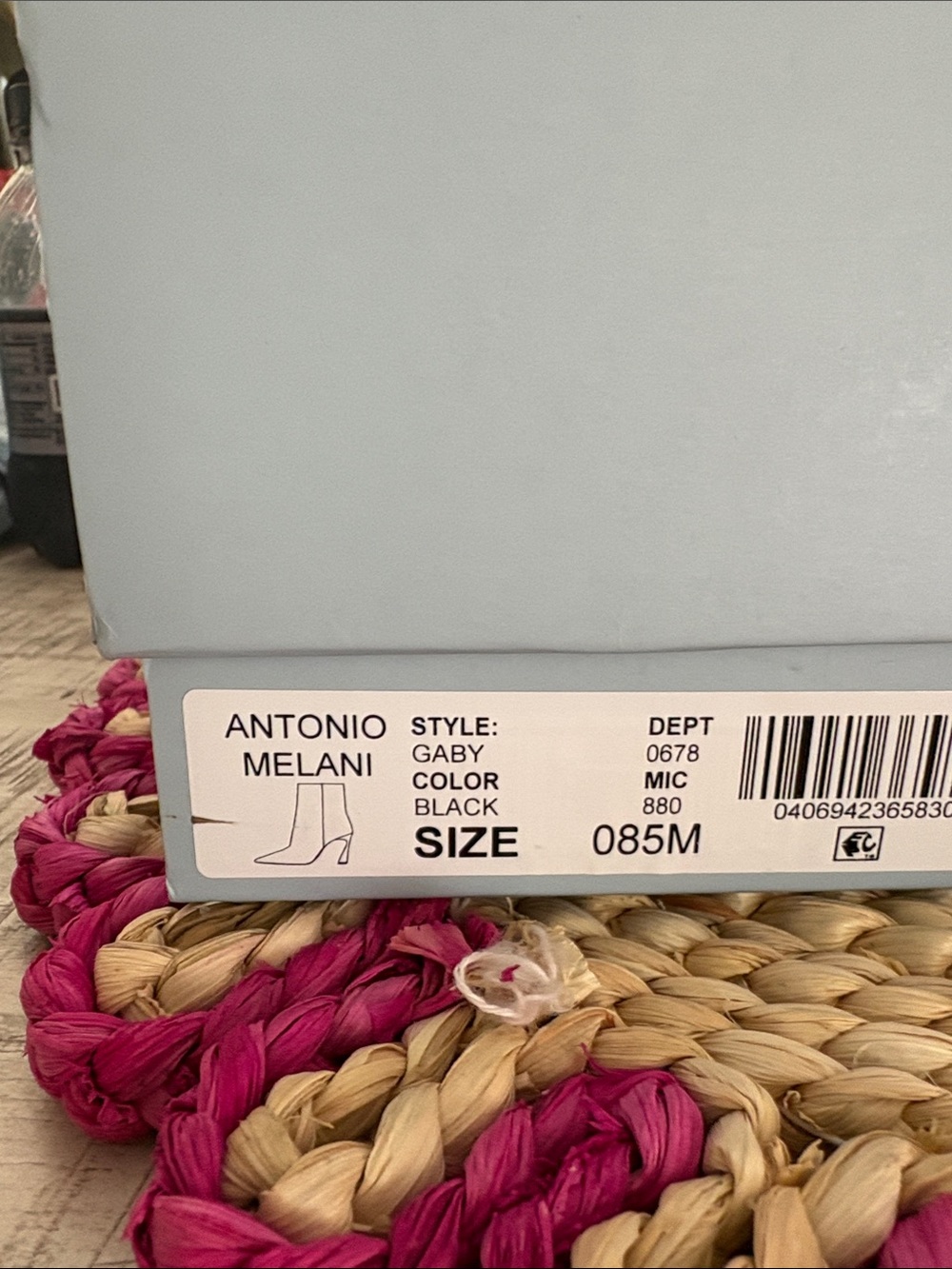 ANTONIO MELANI Black Shoe Box — Gaby Style Label